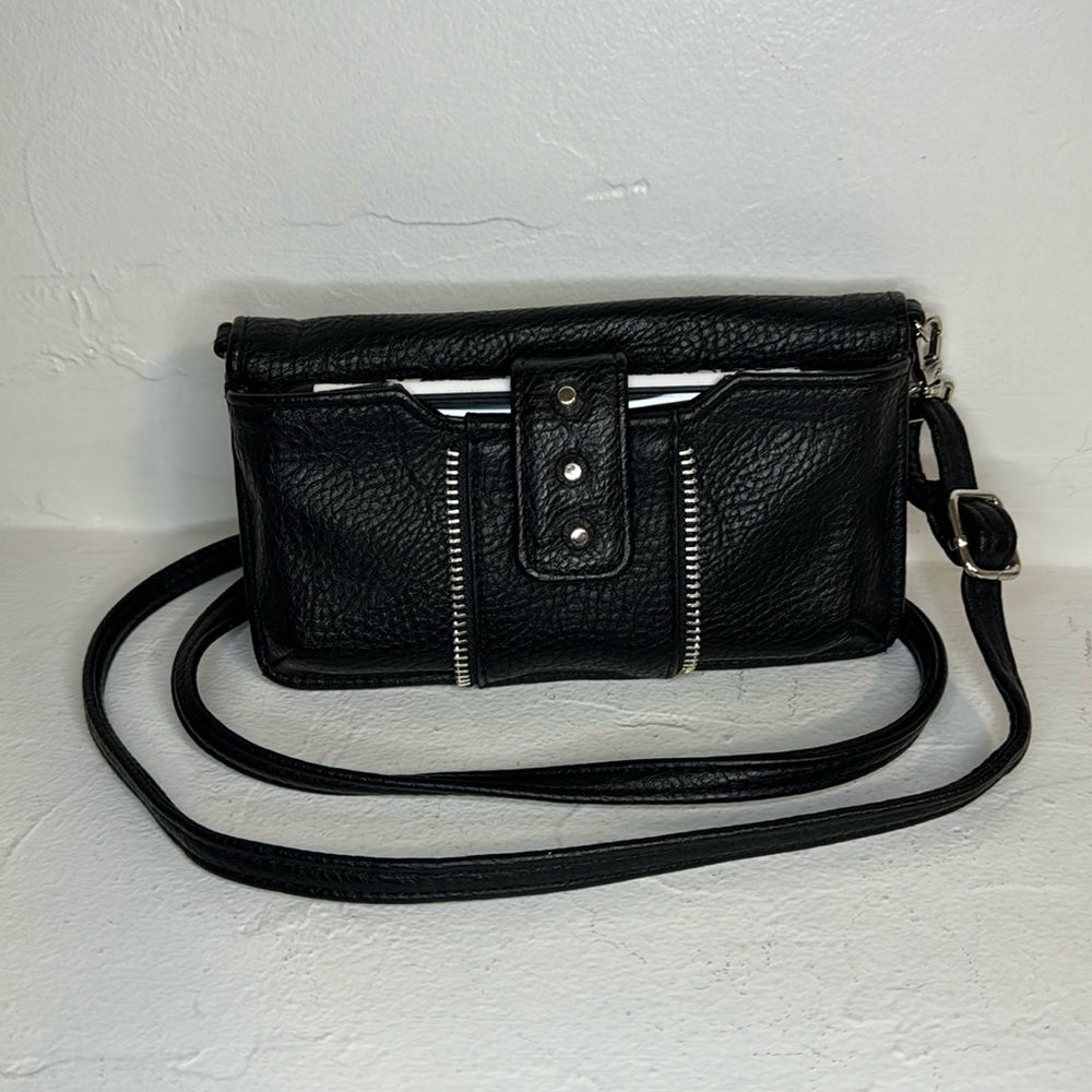 Jessica Simpson studded wallet phone holder crossbody